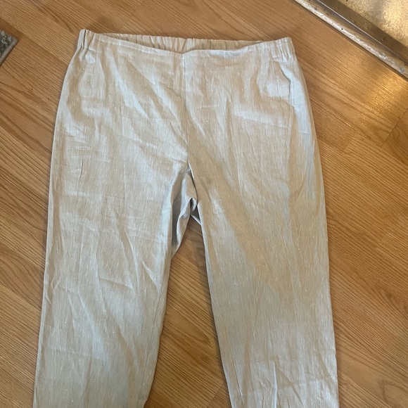 j jill‎ cropped linen pants - Picture 1 of 4